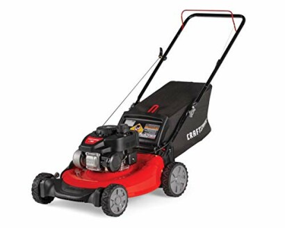 Best Gas Powered Push Lawn Mower with Bagger in Liberty Red - Craftsman M105